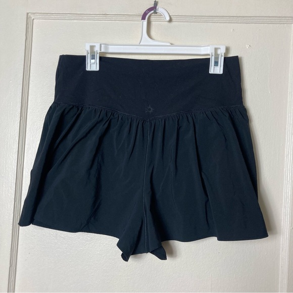 Aerie offline real me black crossover flowy stretch shorts womens XL - Picture 7 of 8